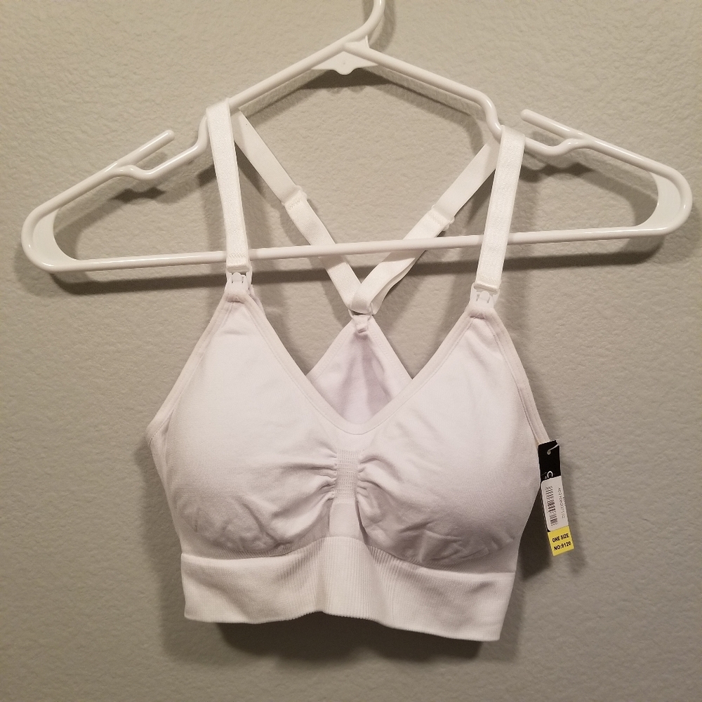 Coobie White Seemless Nursing Bra